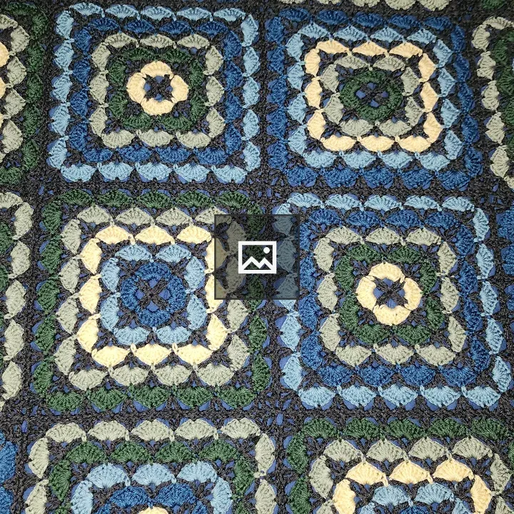 Crocheted Granny Square Blanket