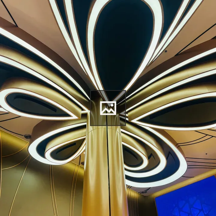 Abstract architectural pillar design
