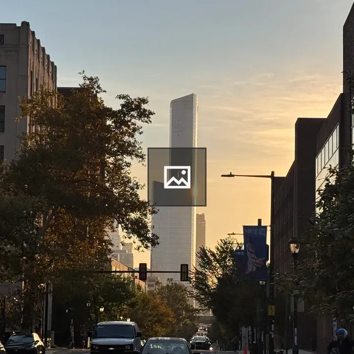 Skyline on Walnut Street at Sunrise