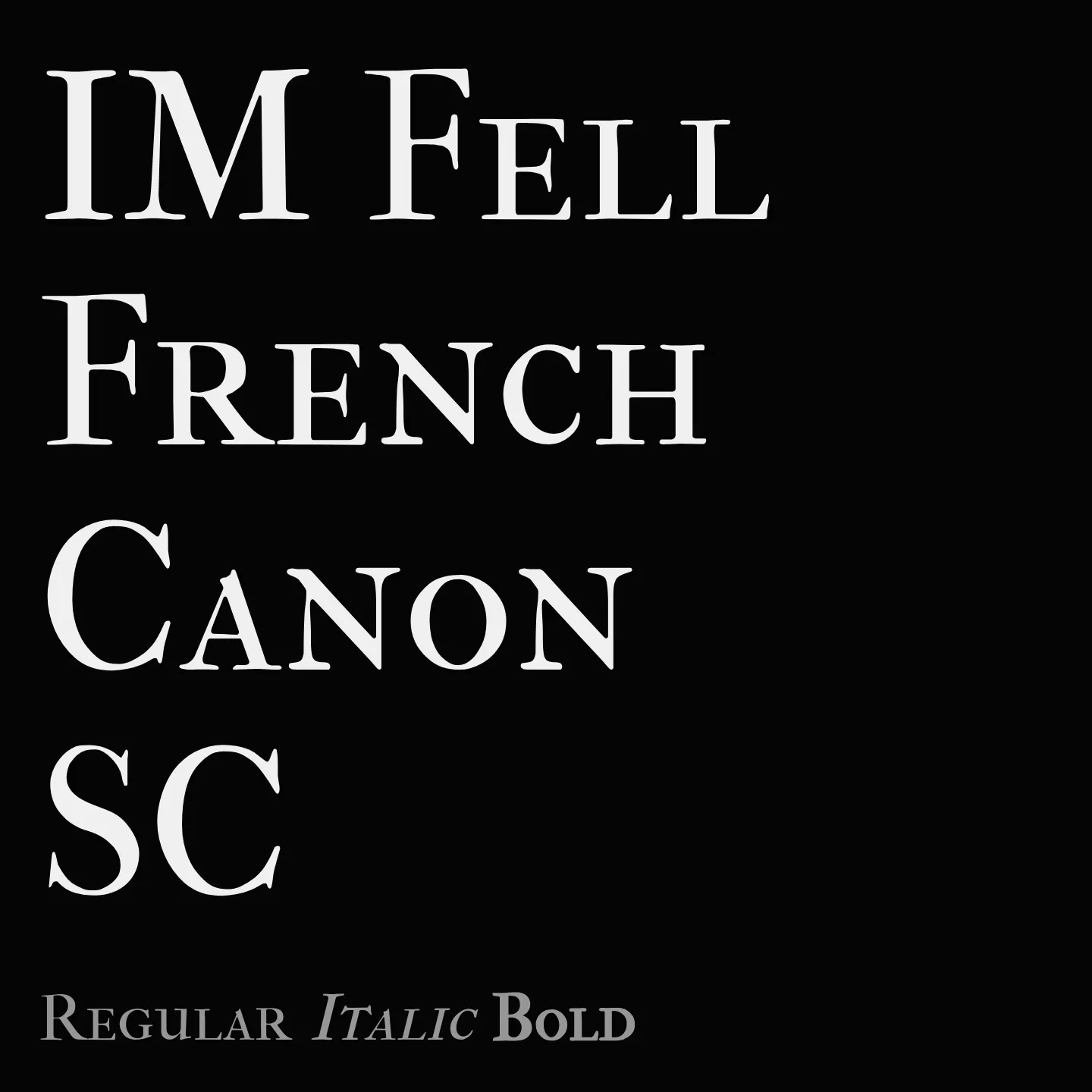 IM Fell French Canon SC
