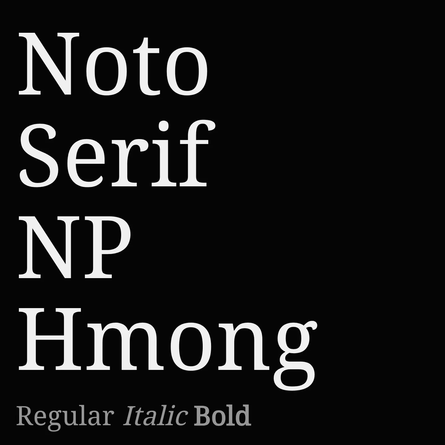 Noto Serif NP Hmong