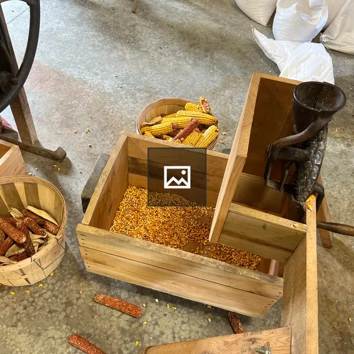 Antique corn husker