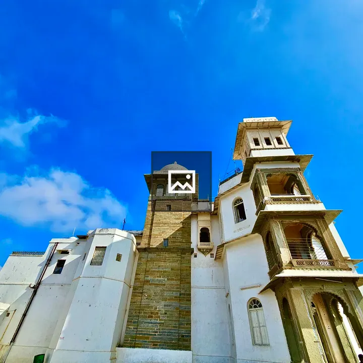 Backyard of Sajjangarh Palace