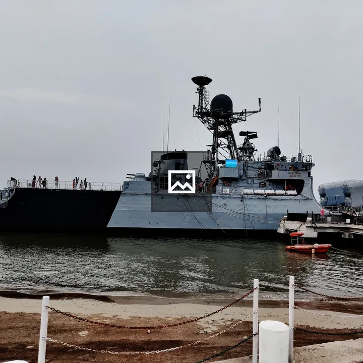 INS Khukri DIU docked ship