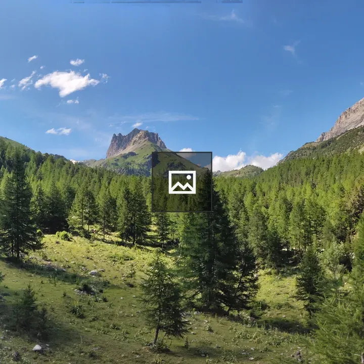Mountain valley scene