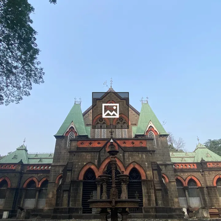 Ornate dark stone building