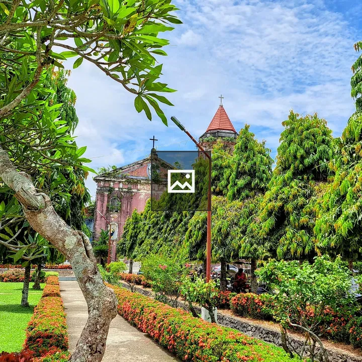 Garden and Church Scene