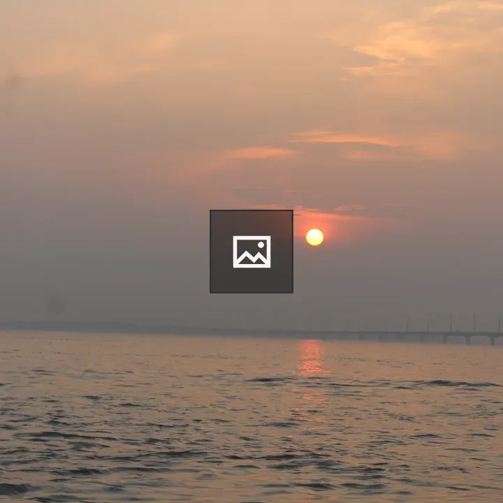 Sunset Over Jumuna River