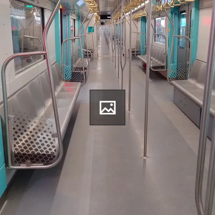 An empty metro coach