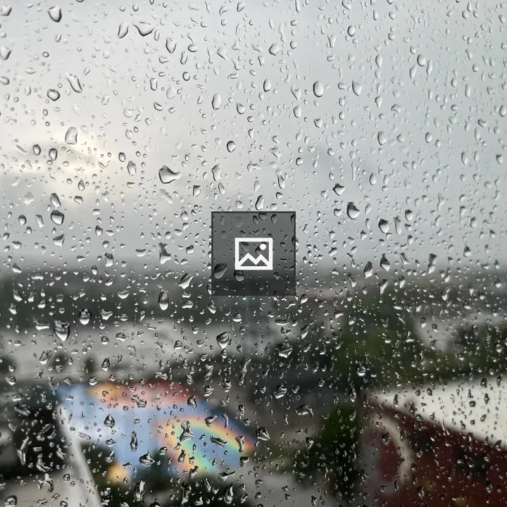 Raindrops on Window View