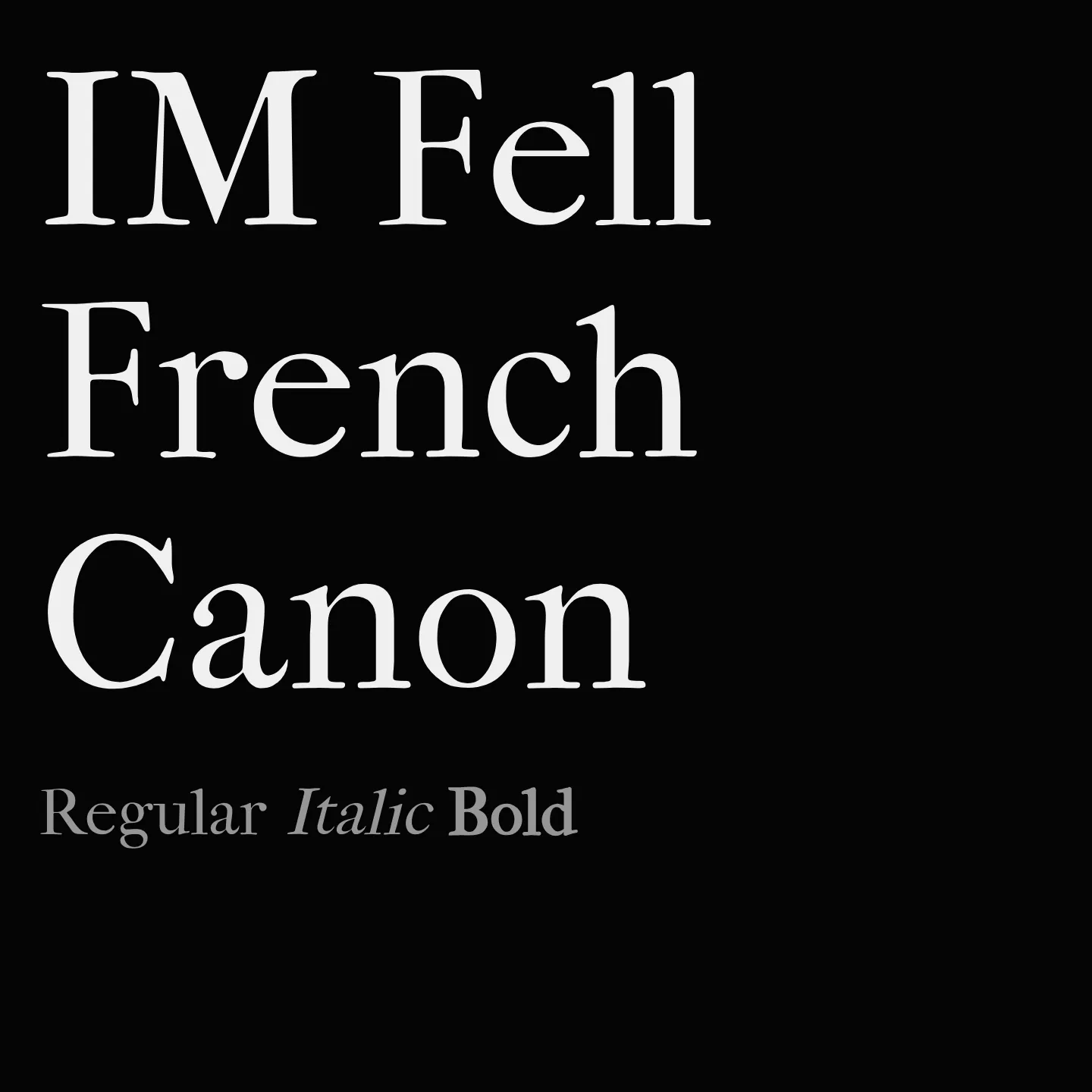 IM Fell French Canon