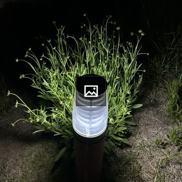 Outdoor light fixture with circular glow