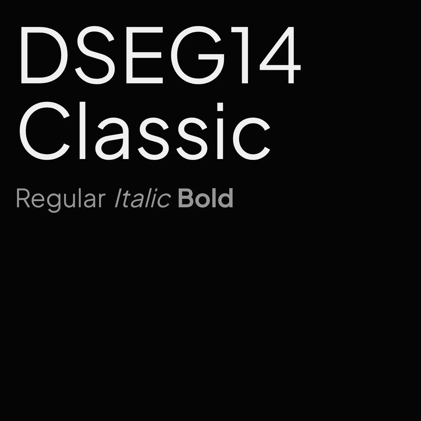 DSEG14 Classic