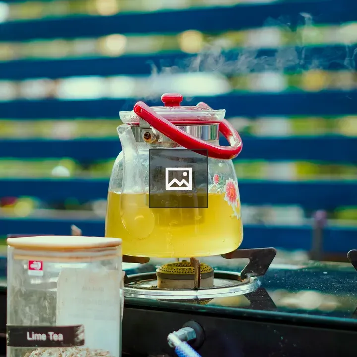 Ginger tea in a jug
