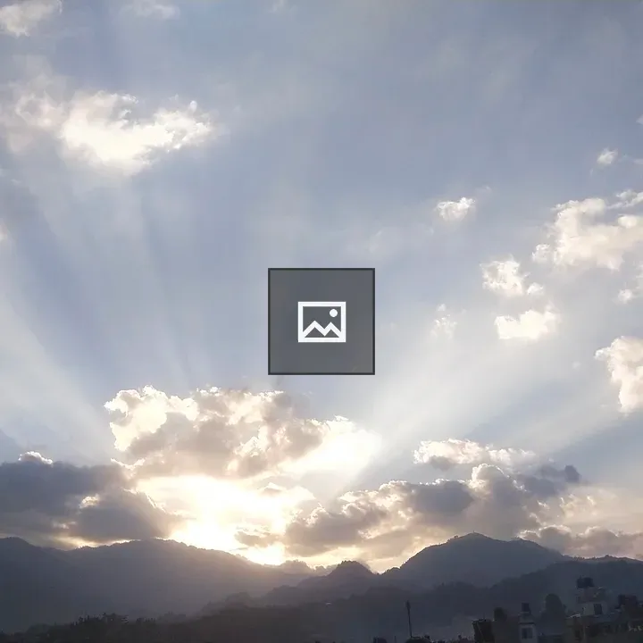 Sunlight Obstructed by Sky and Clouds