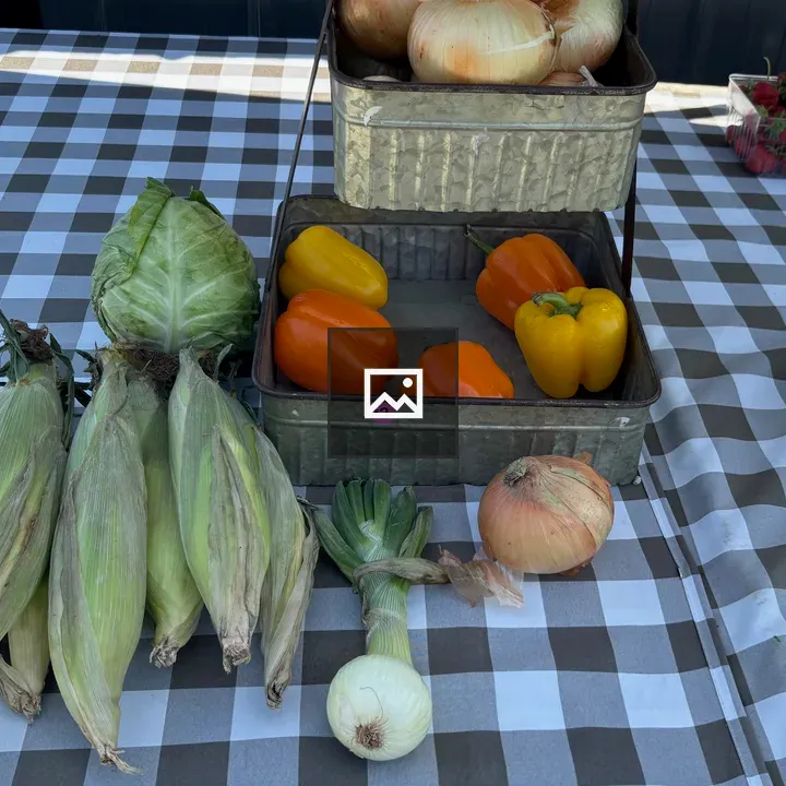 Vegetables on a Market Table