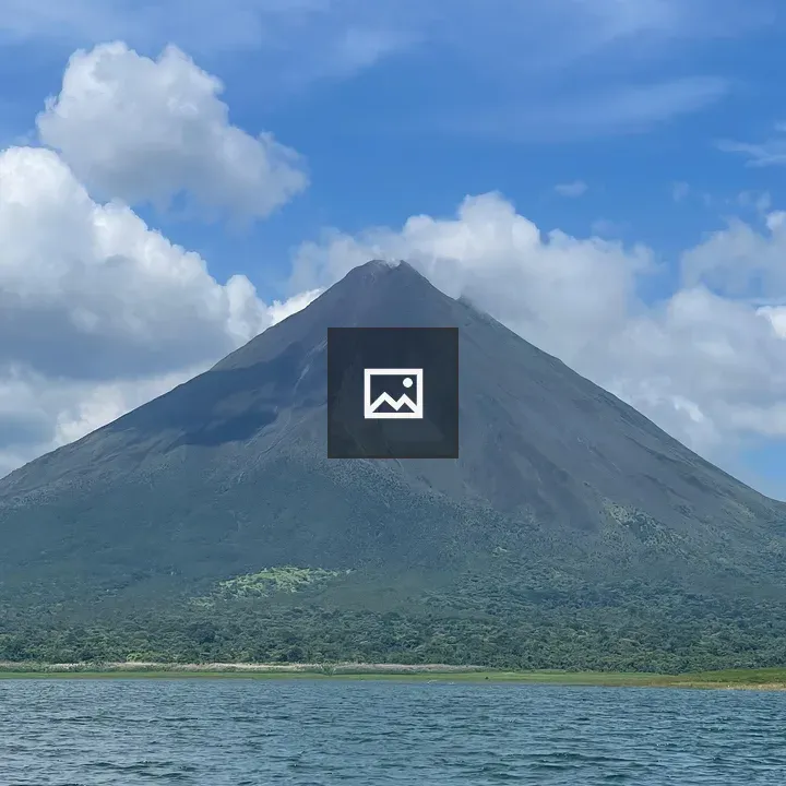 Arenal Volcano Dominates Forest