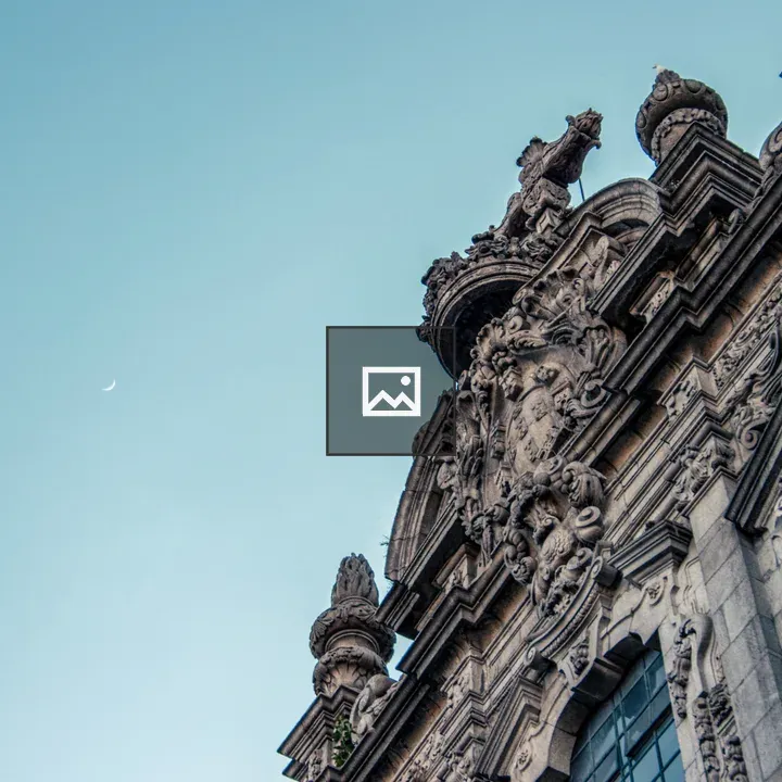 Ornate building design in Porto