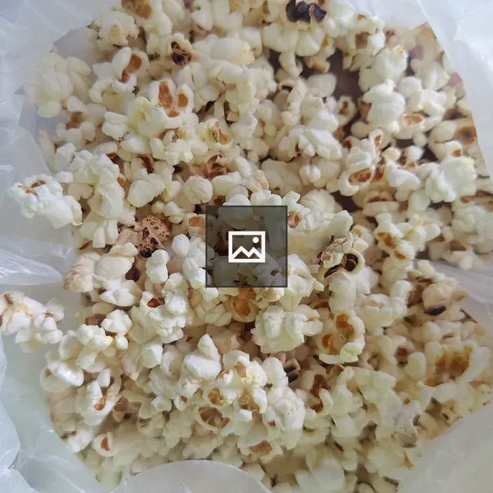 Popcorn in White Bag