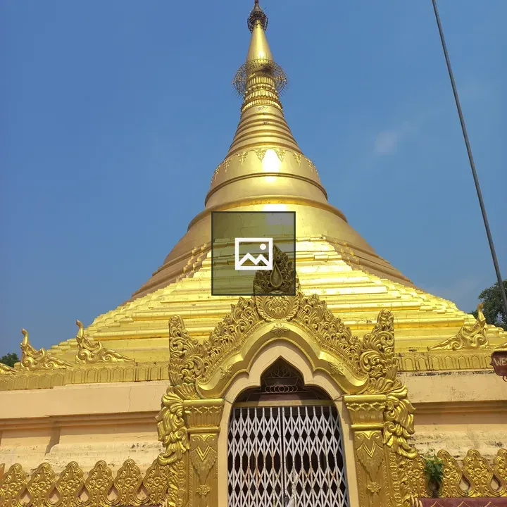 Golden pagoda in Lumbini