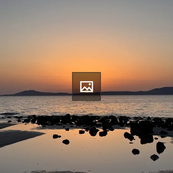 Serene Sardinia Sunset Over Sea