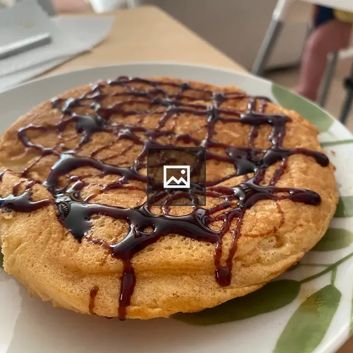 Homemade pancakes with syrup