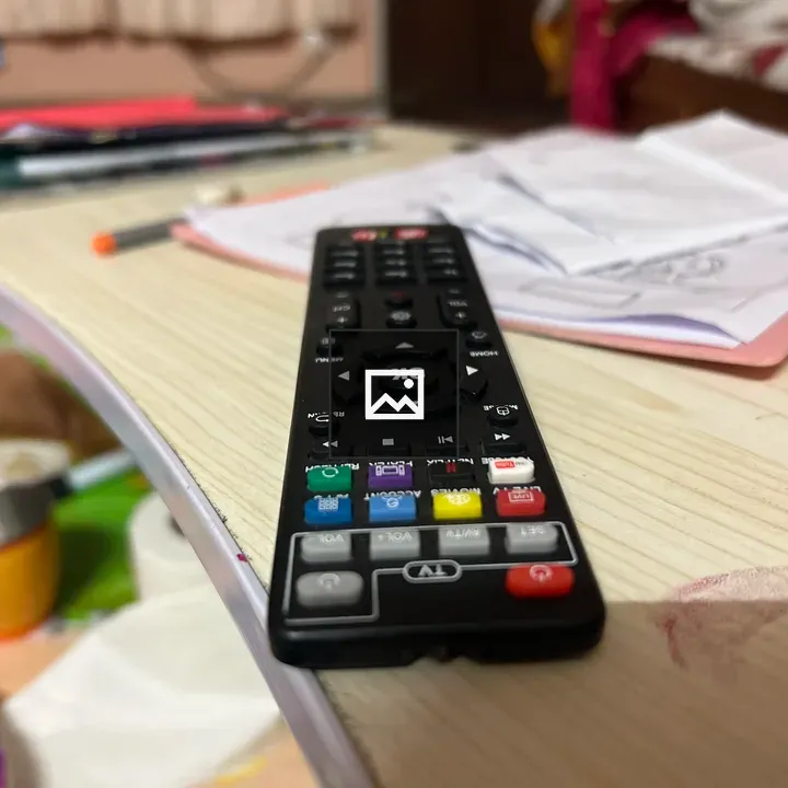 TV remote on table