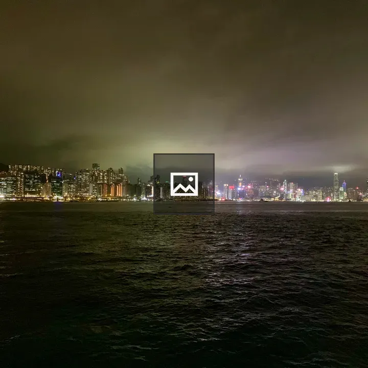 Hong Kong skyline and water