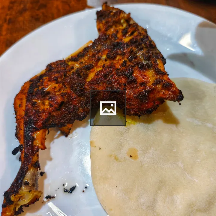 Grilled chicken with flatbread