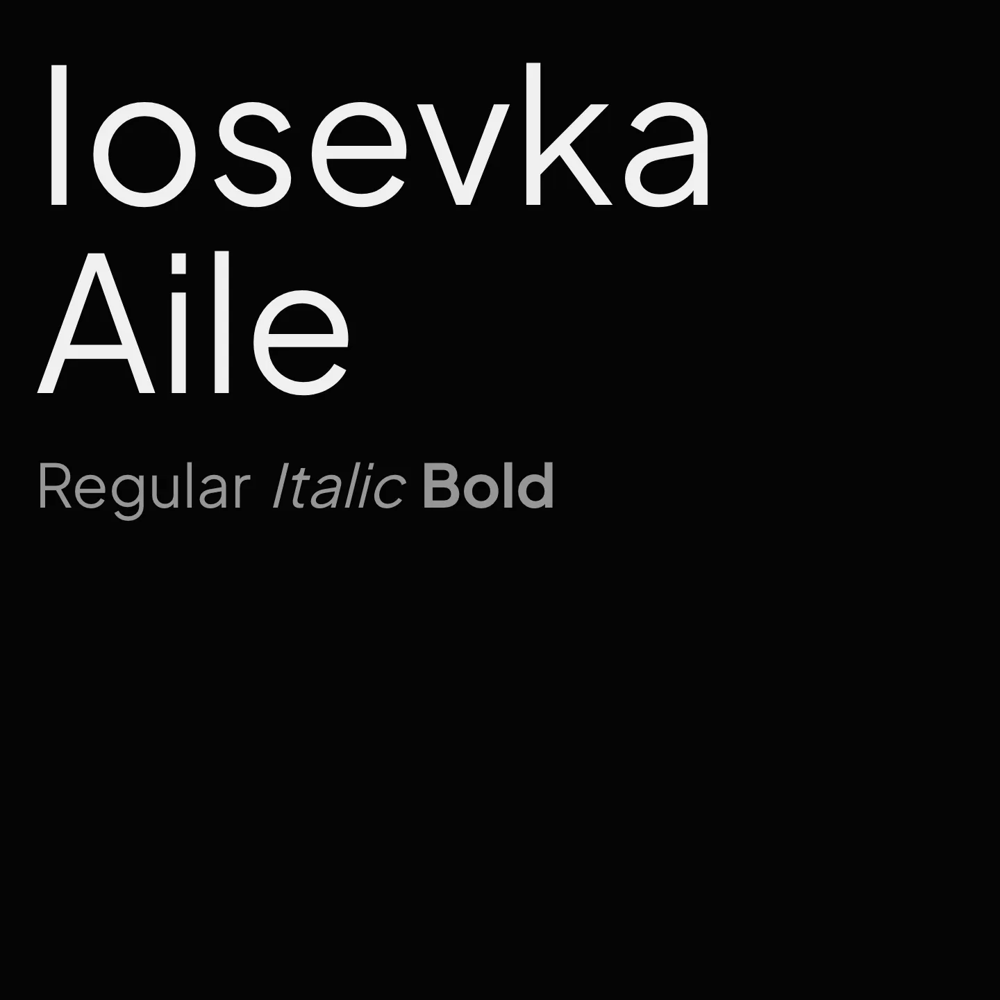 Iosevka Aile