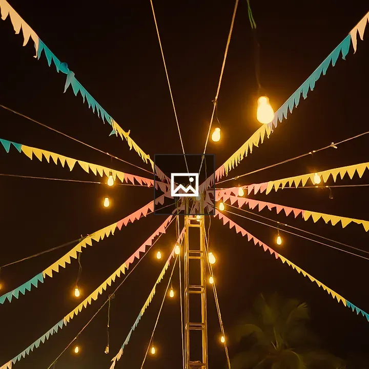 Carnival lights sky