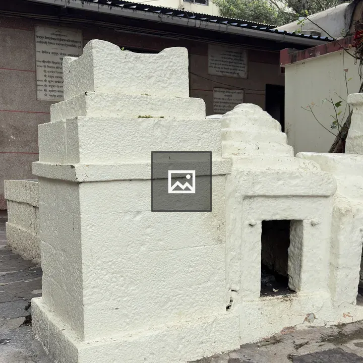 White stone shrine structure