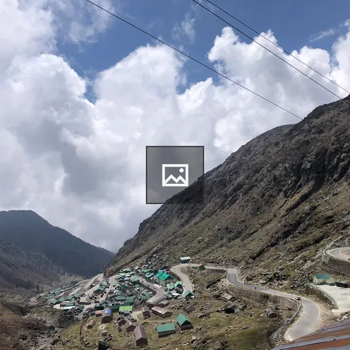 Village in North Sikkim landscape