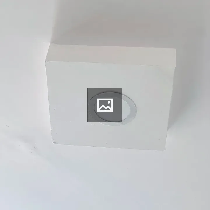 White recessed ceiling light