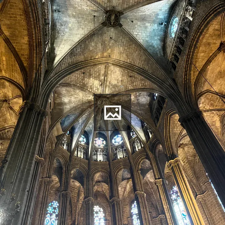 Cathedral ceiling in Barcelona