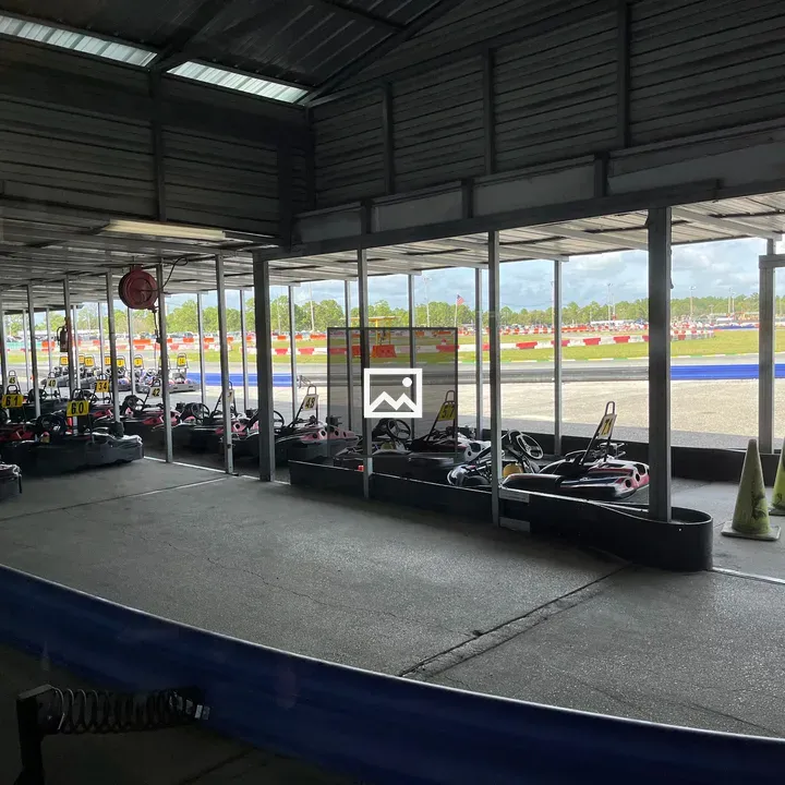 Karts at race track