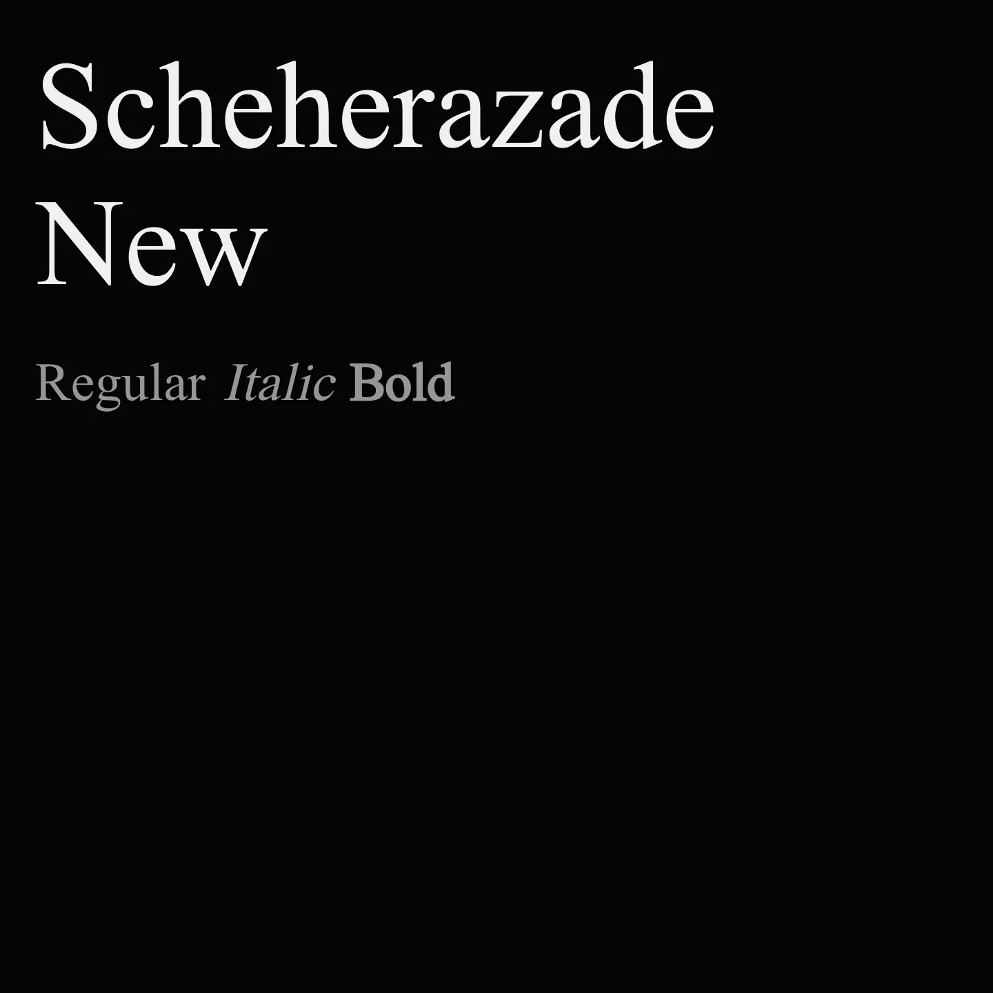 Scheherazade New