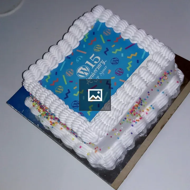 WordPress Birthday Cake