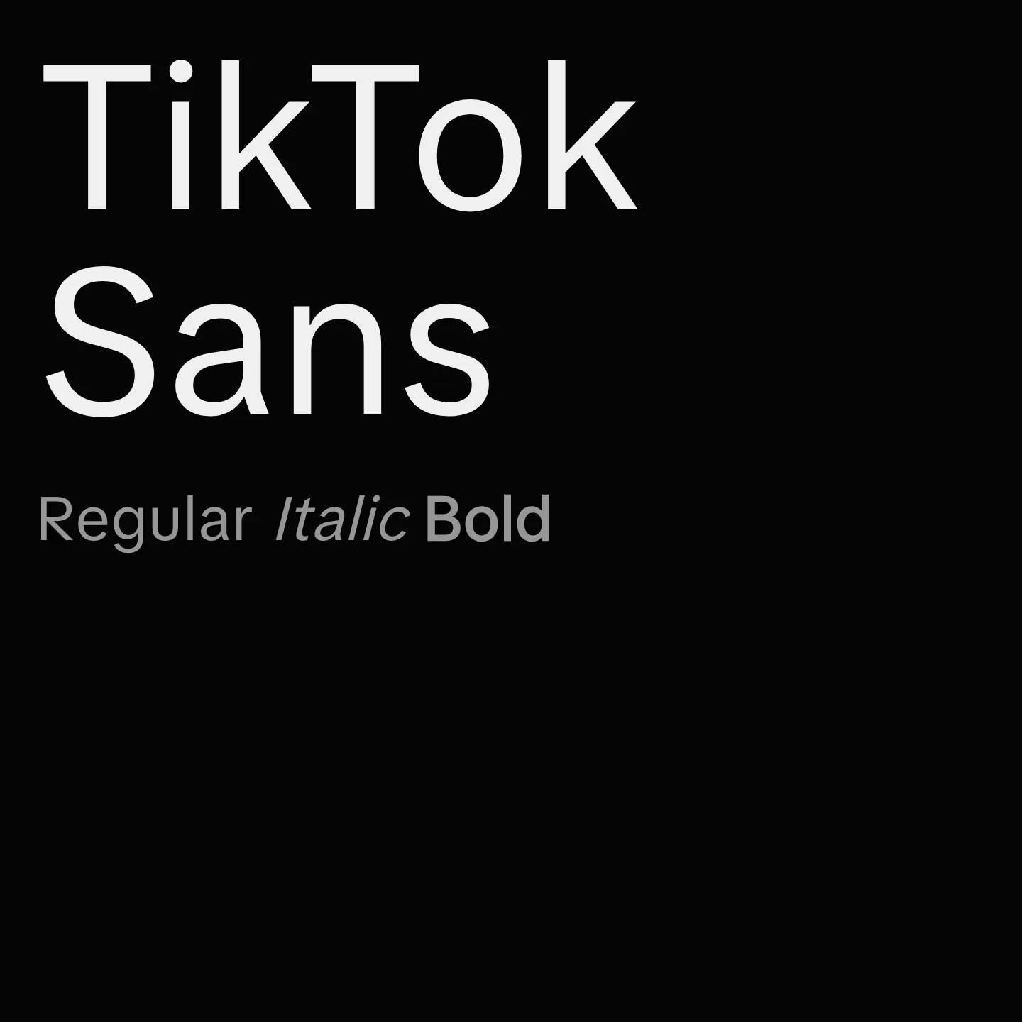 TikTok Sans