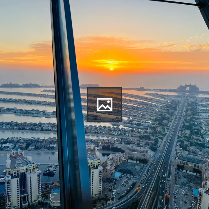 Palm View at Sunset