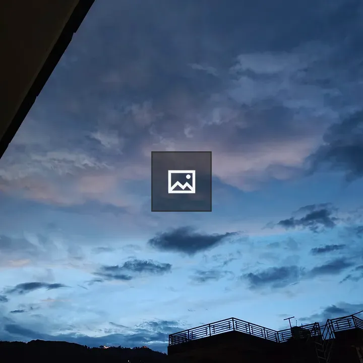 Twilight sky panorama