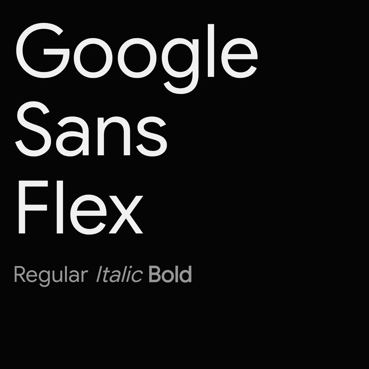 Google Sans Flex