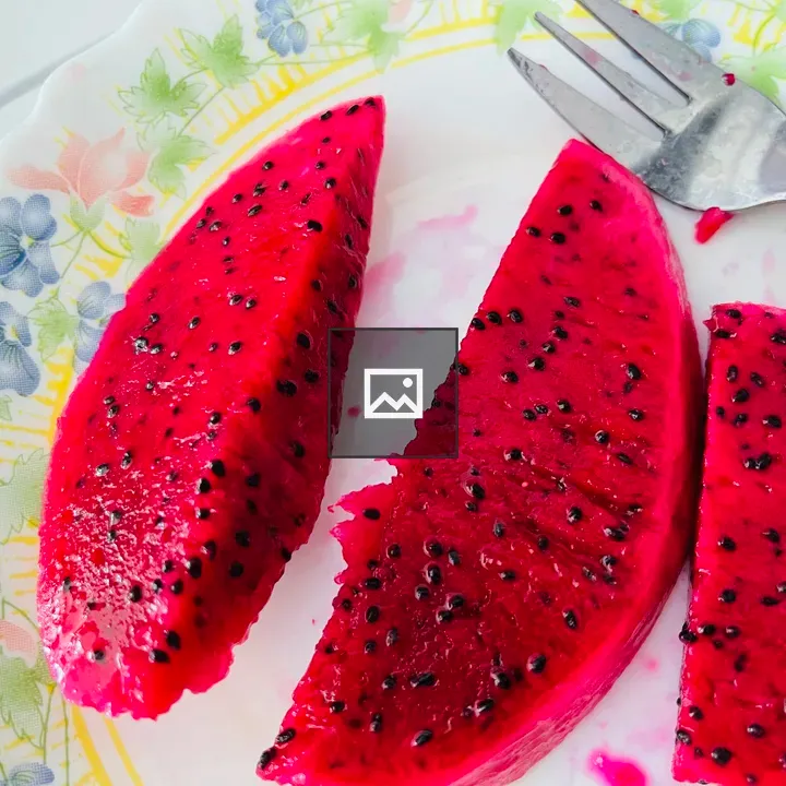 Sliced Dragon Fruit