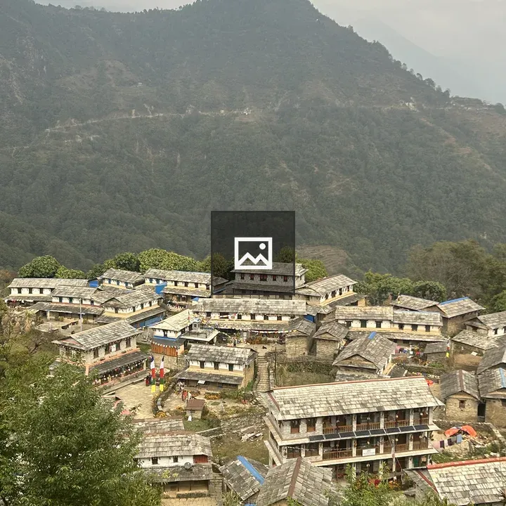 Ghandruk Gurung Village Scene