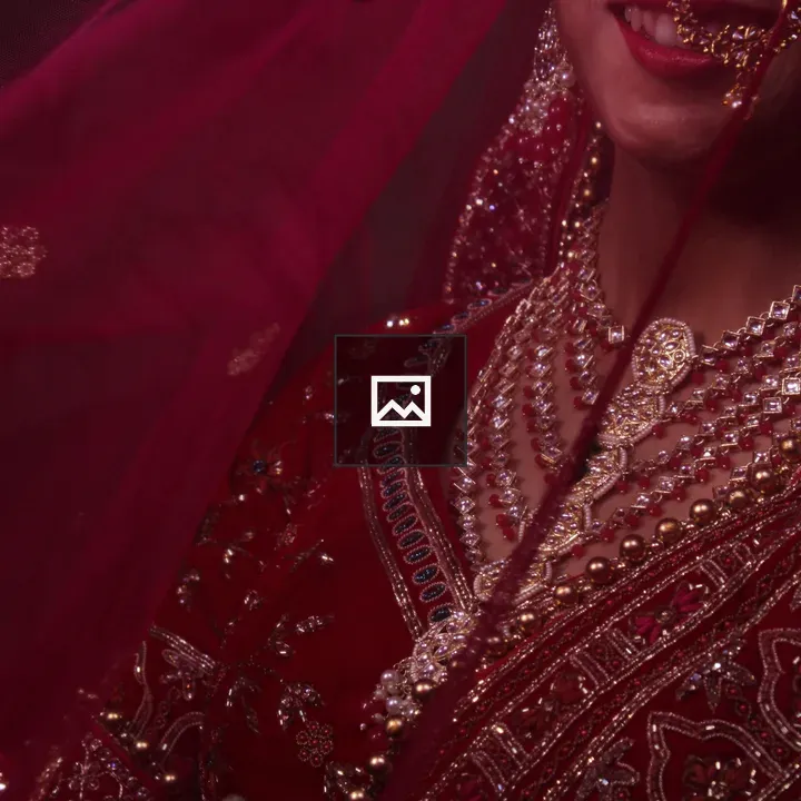 Bride in red bridal outfit