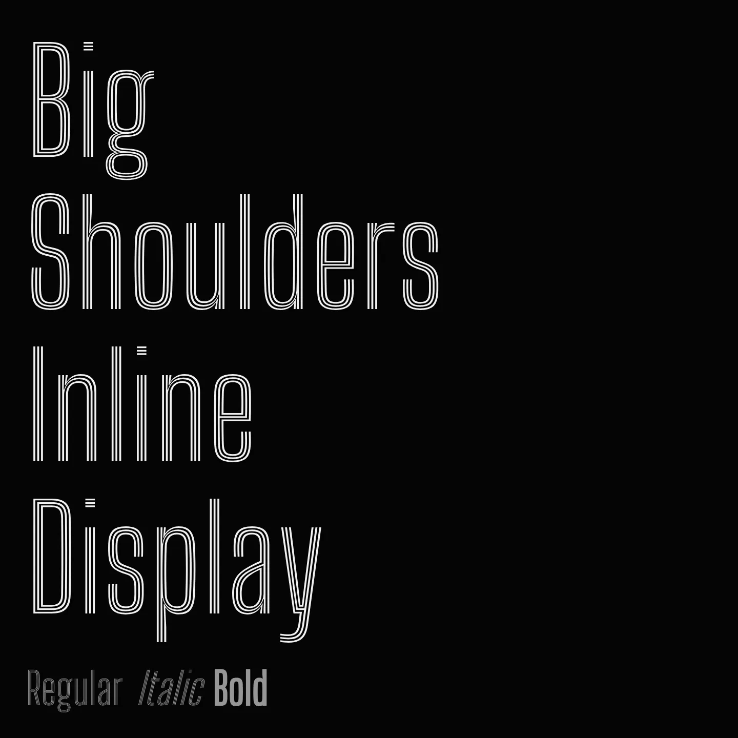 Big Shoulders Inline Display