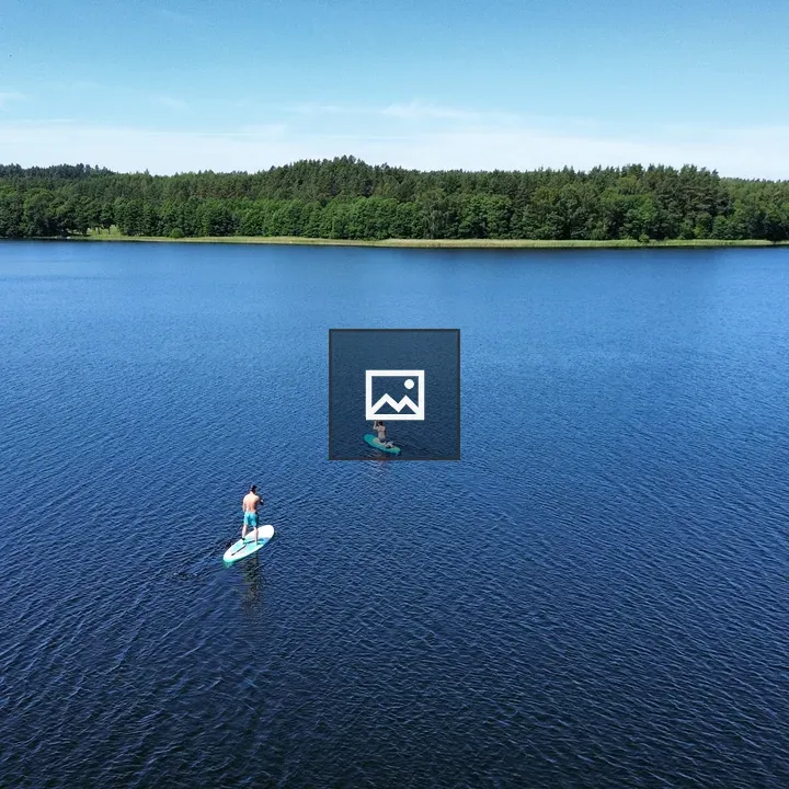 Paddleboarding on a Lithuanian Lake