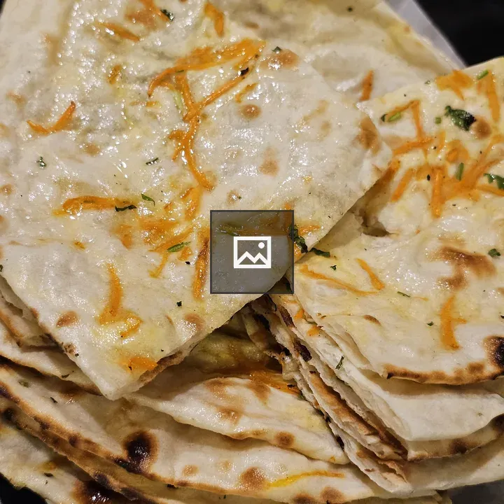 Naan Bread on Plate