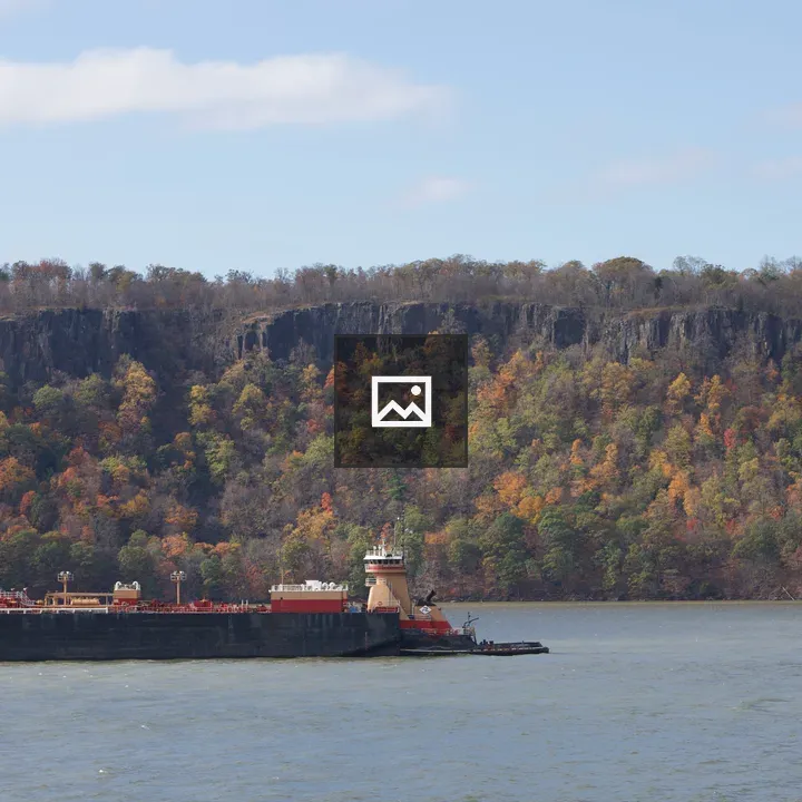 Barge and Tugboat on Hudson River
