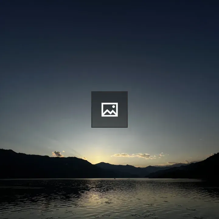 Sunset Over Fewa Lake